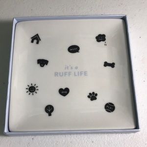 IT’s a RUFF LIFE SQUARE DECORATIVE TRINKET DISH